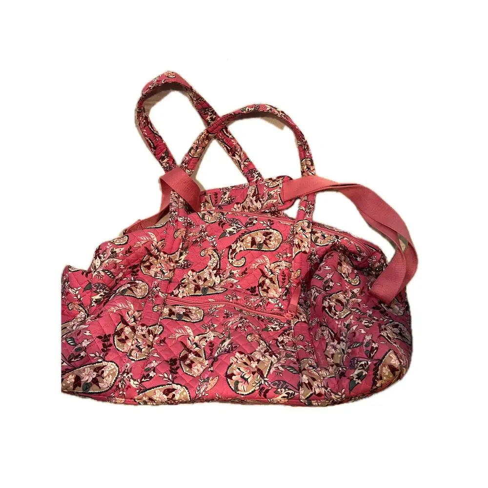 Pink Paisley Soft Shell Tote/ Duffel Bag 20